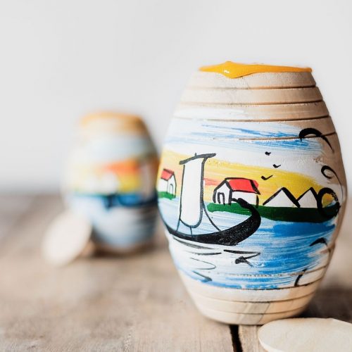 Wooden Barrels with Massa de Ovos Moles